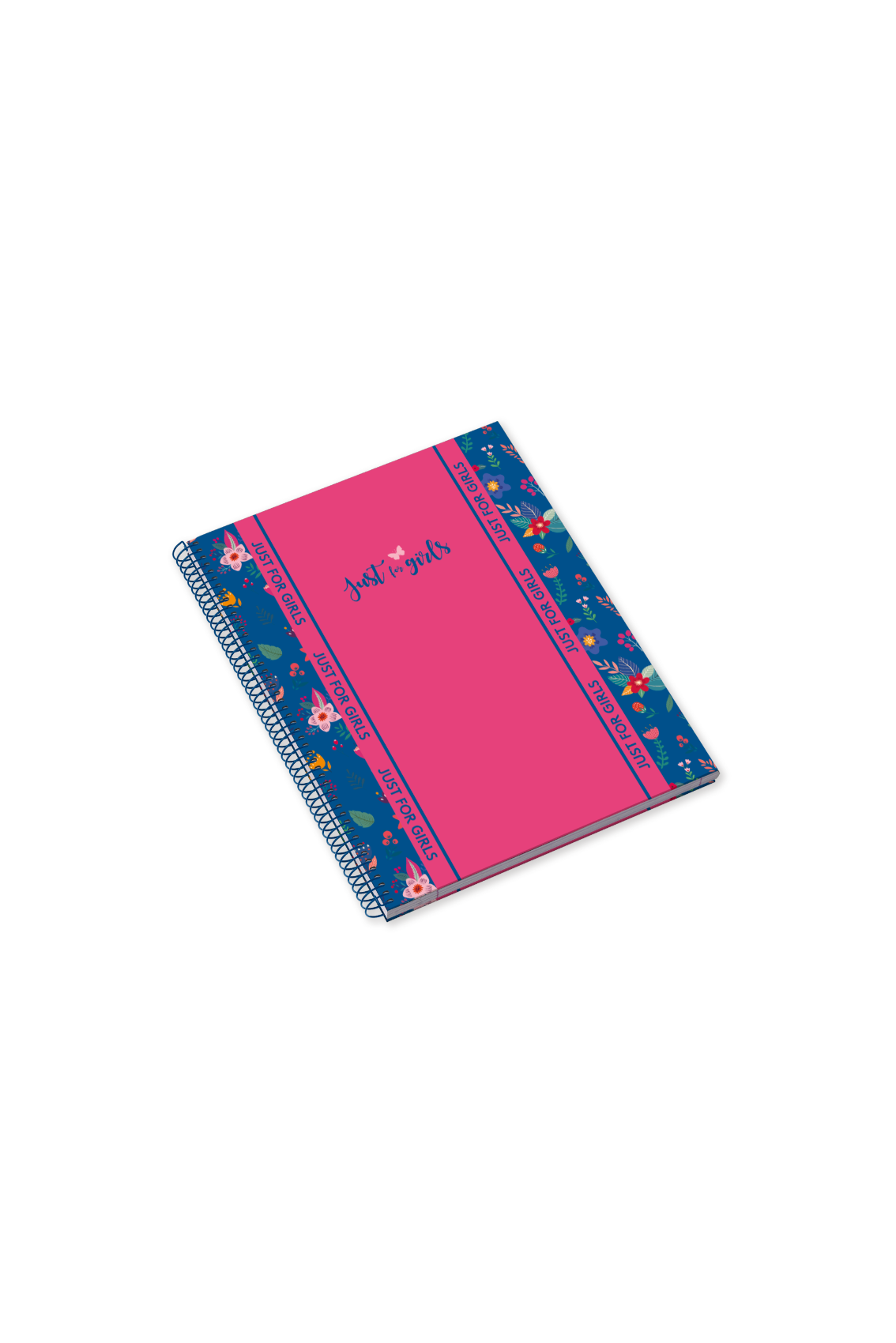 Caderno Espiral Capa Dura A5 80F 90G Just4Girls Flowers Quadriculado 23 ( Imagem 2 de 2 ) - Preview