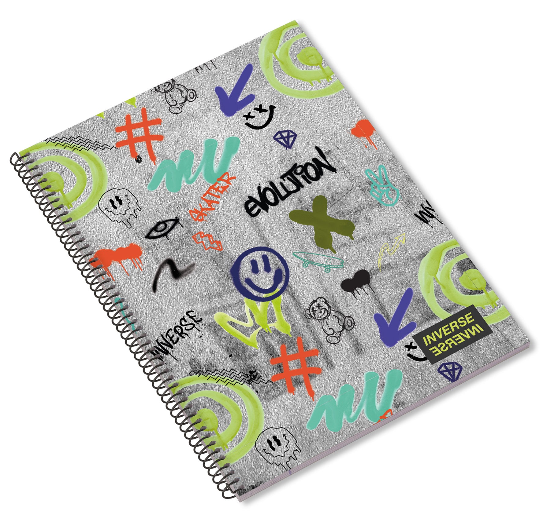 Caderno Espiral A5 80F Teen Inverse Quadriculado 24 ( Imagem 3 de 4 ) - Preview