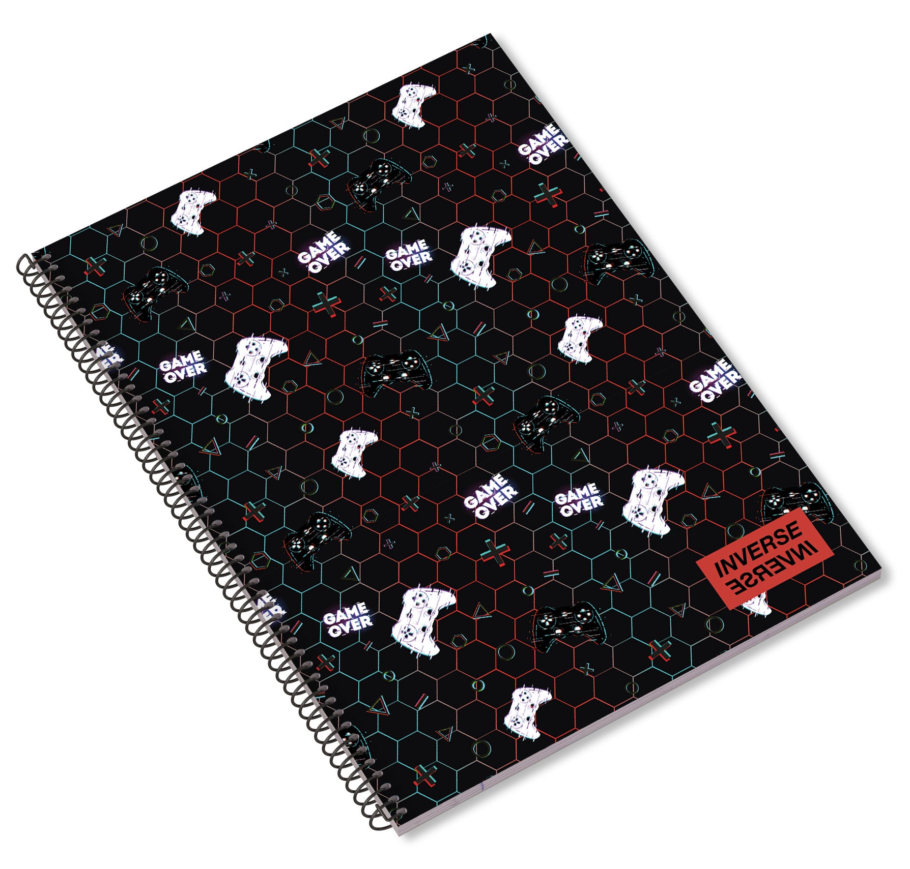 Caderno Espiral A5 80F Teen Inverse Quadriculado 24 ( Imagem 4 de 4 ) - Preview