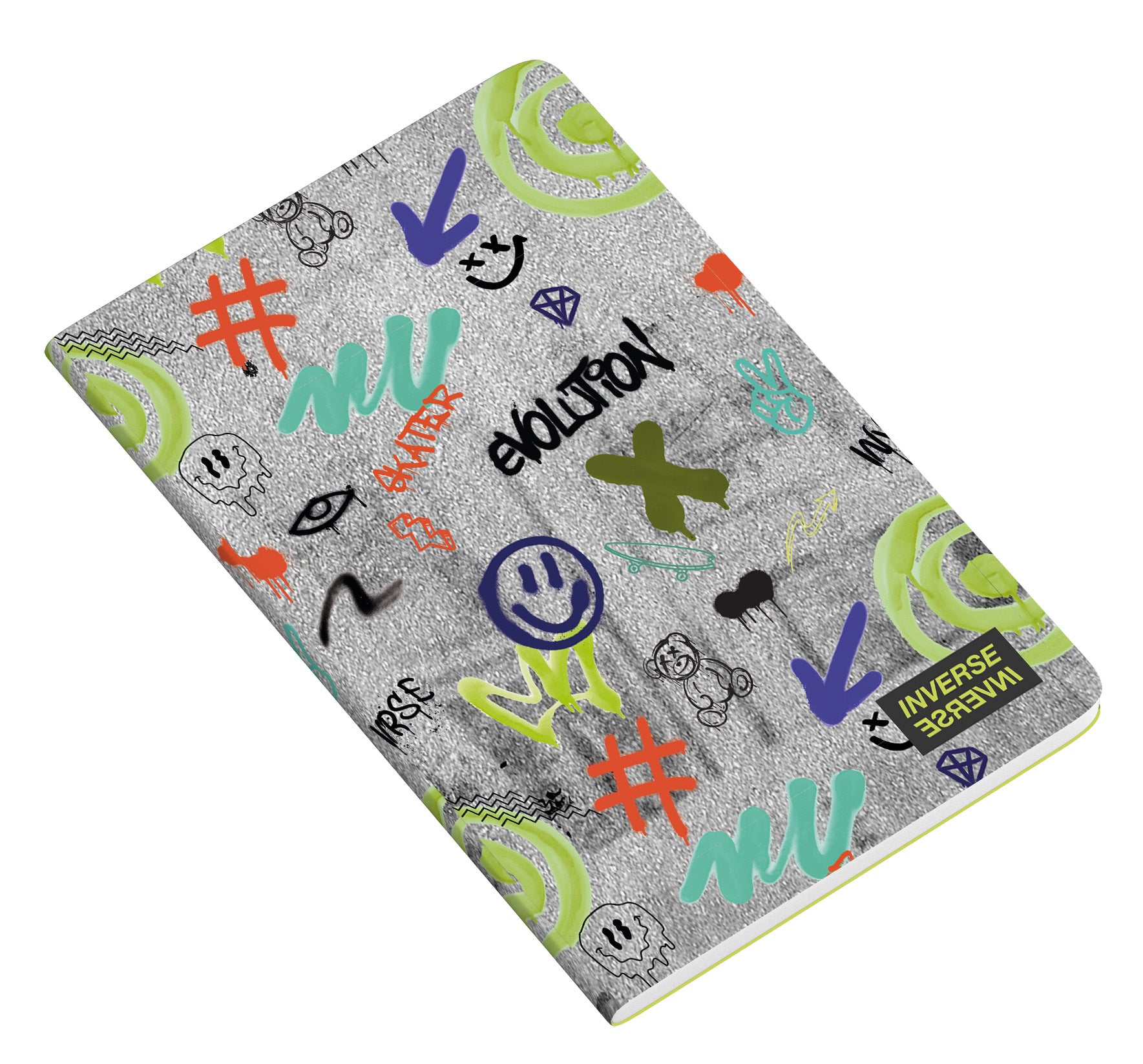 Caderno Agrafado PP A4 48F 90G Teen Inverse Quadriculado 24 ( Imagem 3 de 4 ) - Preview