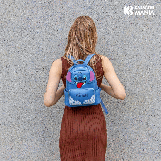 Disney Lilo e Stitch Tongue Mochila Heady, Azul ( Imagem 2 de 2 ) - Preview