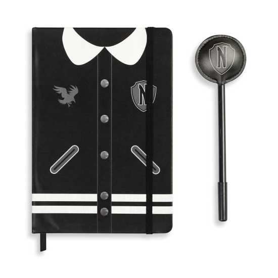 Wednesday Varsity Gift Box with Fashion Diary and Pen, Black ( Imagem 2 de 2 ) - Preview