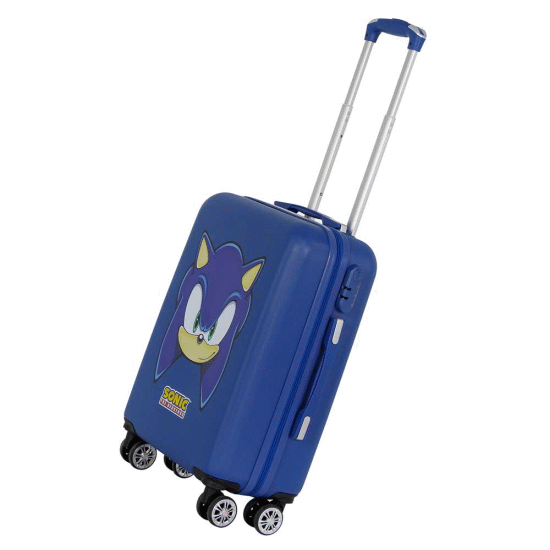 Sonic The Hedgehog - SEGA Sight Mala de Cabine ABS 4 Rodas, Azul ( Imagem 5 de 5 ) - Preview