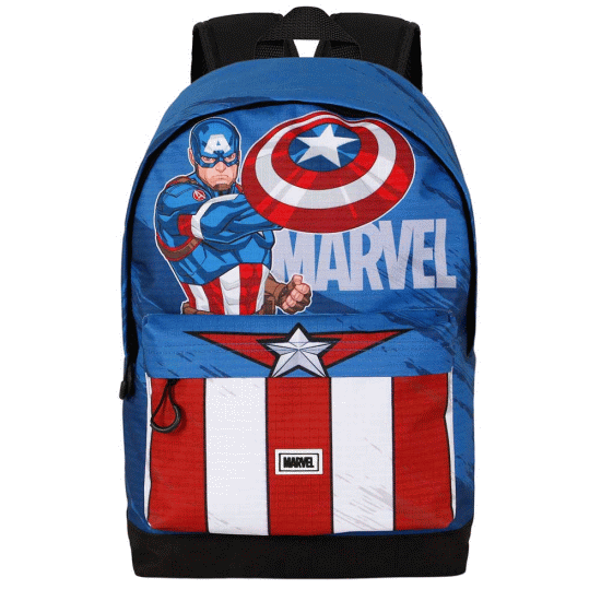 Marvel Capitão América Gears Mochila HS FAN 2.2, Azul ( Imagem 2 de 4 ) - Preview