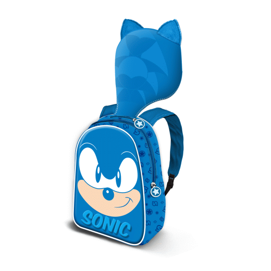 Sonic The Hedgehog - SEGA Classic Mochila com Capuz Hood, Azul ( Imagem 2 de 3 ) - Preview
