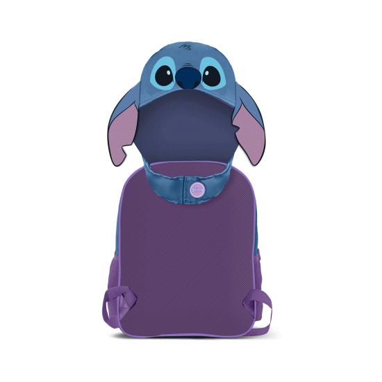 Disney Lilo e Stitch Lemur Mochila com Capuz Hood, Azul ( Imagem 4 de 4 ) - Preview