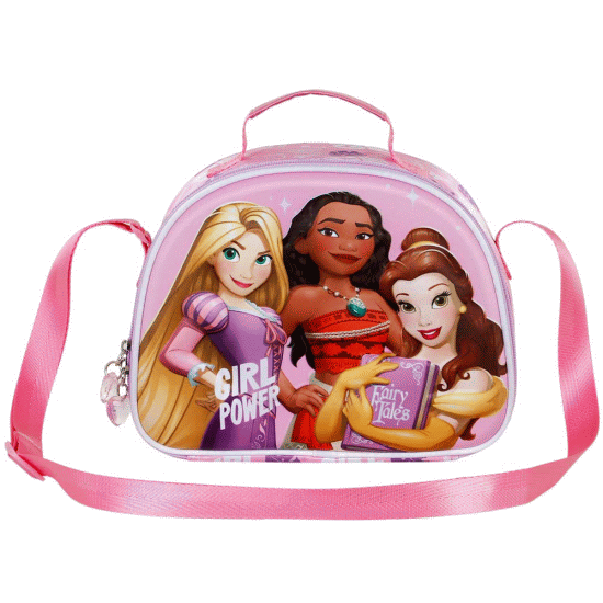 Disney Princesas Power Lancheira 3D, Lilás ( Imagem 2 de 3 ) - Preview