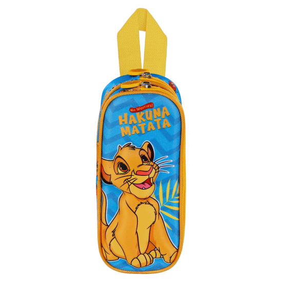 Disney O Rei Leão Hakuna Estojo Duplo 3D, Azul ( Imagem 2 de 4 ) - Preview