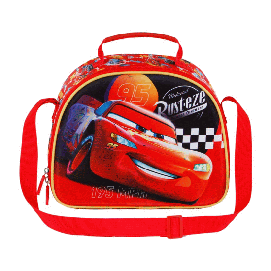 Disney Carros 3 Bumper Lancheira 3D, Vermelha ( Imagem 2 de 5 ) - Preview