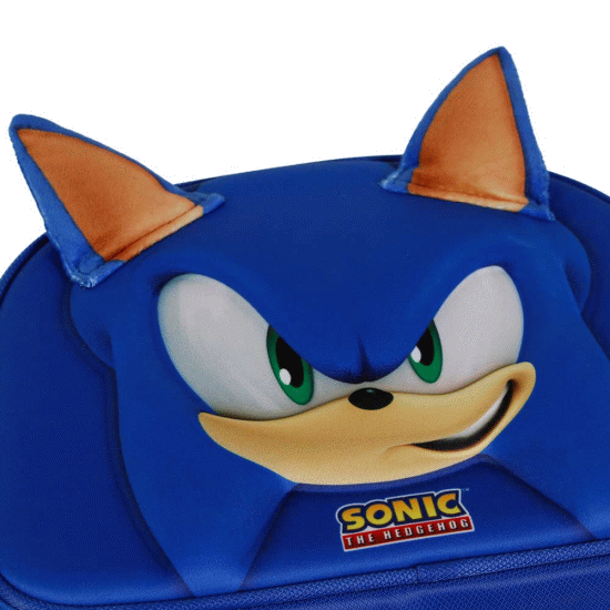 Sonic The Hedgehog - SEGA Face Lancheira 3D, Azul ( Imagem 4 de 5 ) - Preview