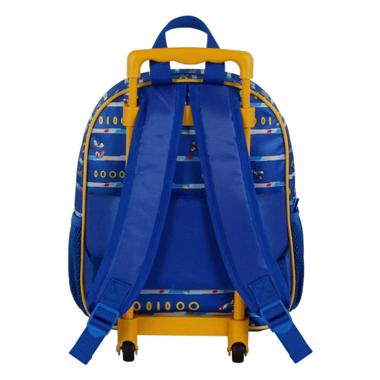 Sonic The Hedgehog - SEGA Tails Mochila 3D com Rodas Pequena, Azul ( Imagem 5 de 5 ) - Preview