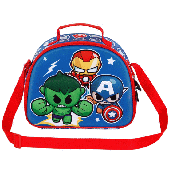 Marvel Os Vingadores Mini Heroes Lancheira 3D, Multicolorido ( Imagem 3 de 5 ) - Preview