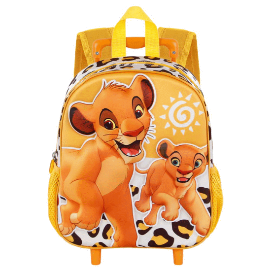 Disney O Rei Leão Africa Mochila 3D com Rodas Pequena, Amarela ( Imagem 3 de 5 ) - Preview