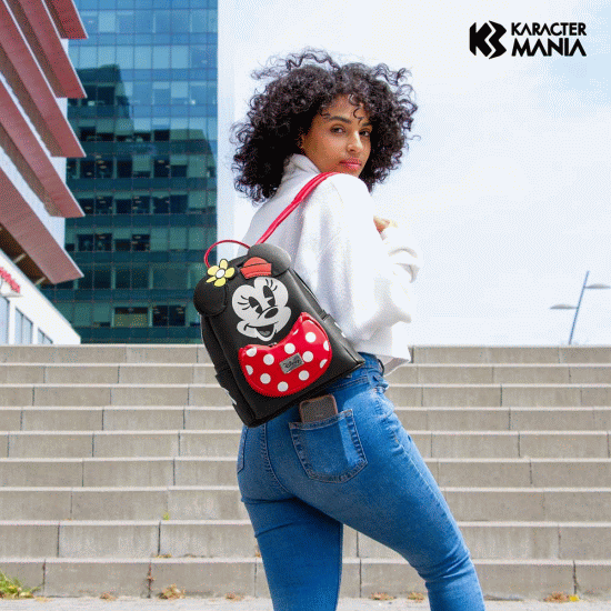 Disney Minnie Mouse Face Mochila Heady, Preta ( Imagem 2 de 4 ) - Preview