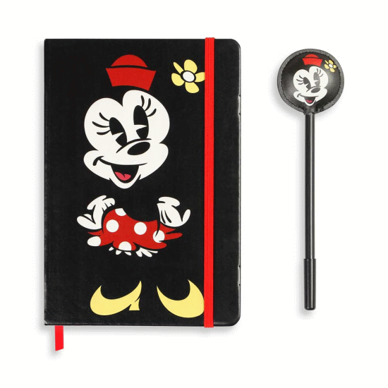 Disney Minnie Mouse Face Caixa de Presente com Diário e Caneta Fashion, Preta ( Imagem 2 de 2 ) - Preview