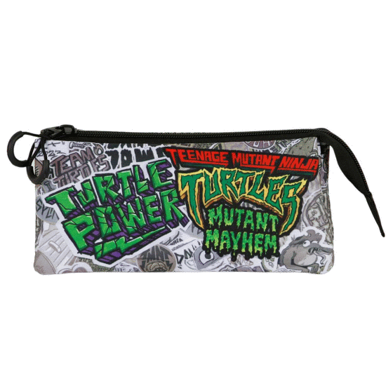TEENAGE MUTANT NINJA Tartarugas Ninja Pizza Time Estojo Triplo FAN 2.0, Multicolorido ( Imagem 2 de 3 ) - Preview