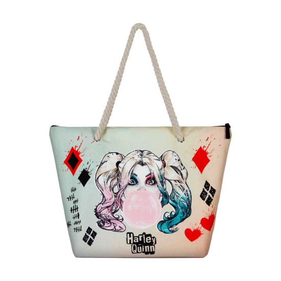 DC Comics Harley Quinn Mad Love Beach Bag Soleil, Beige ( Imagem 2 de 4 ) - Preview