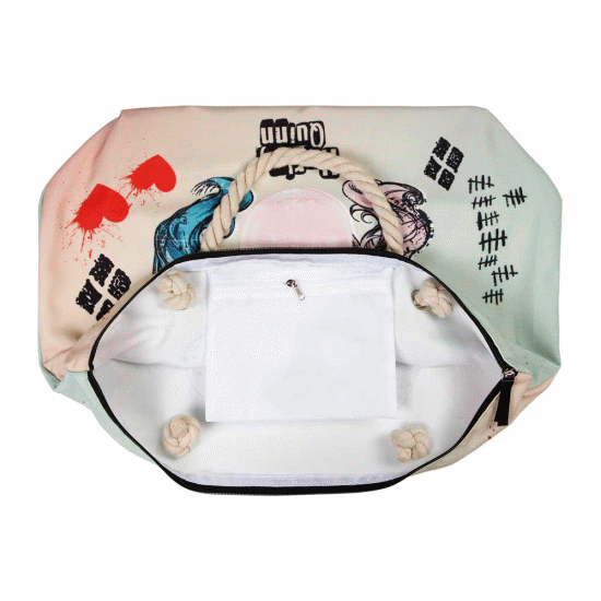 DC Comics Harley Quinn Mad Love Beach Bag Soleil, Beige ( Imagem 3 de 4 ) - Preview