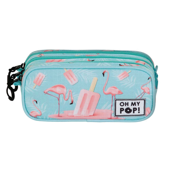 Oh My Pop Ice Flamingo Estojo Trick FAN 2.2, Turquesa ( Imagem 2 de 3 ) - Preview