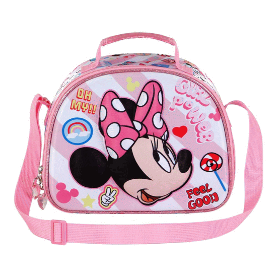 Disney Minnie Mouse Power Lancheira 3D, Rosa ( Imagem 3 de 5 ) - Preview