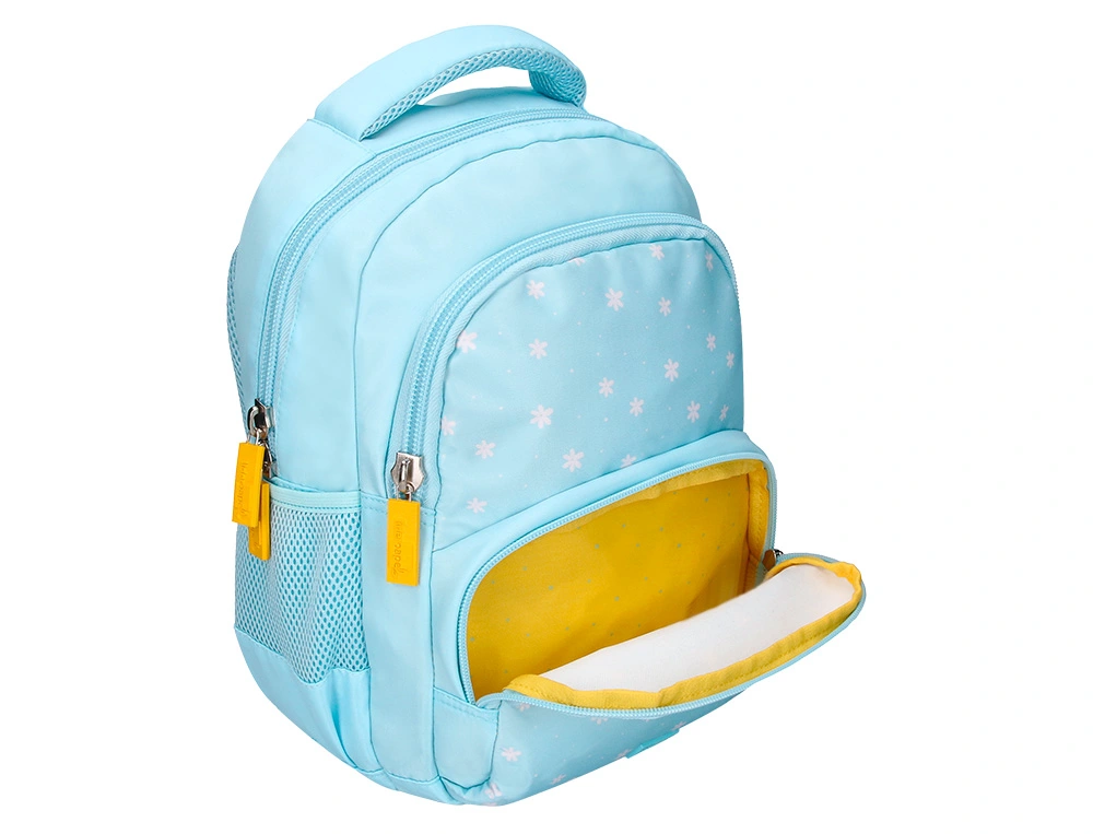 Mochila escolar liderpapel multibolso infantil desenho flores 350x110x270 mm ( Imagem 4 de 17 ) - Preview