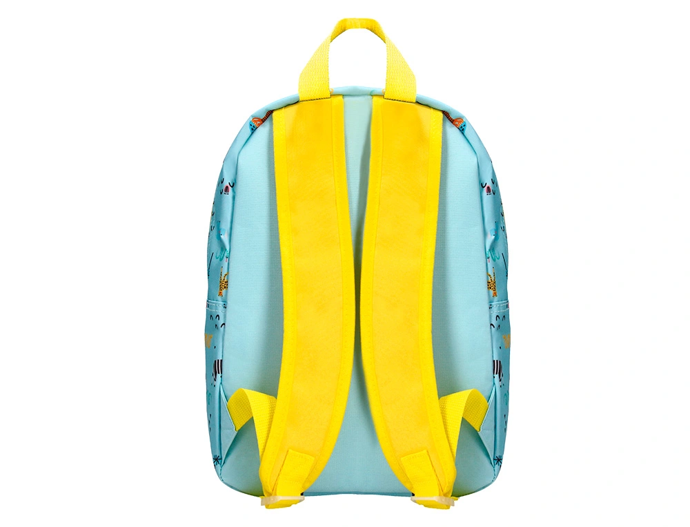 Mochila escolar liderpapel infantil safari desenho leao azul 330x100x250 mm ( Imagem 4 de 13 ) - Preview