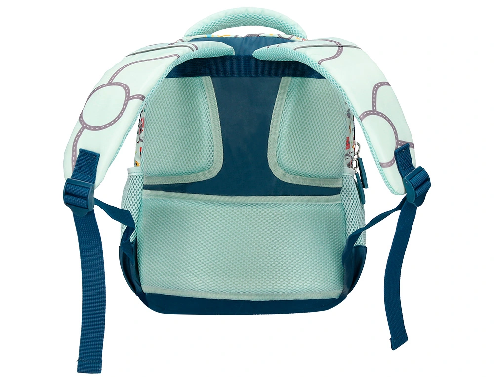 Mochila escolar liderpapel multibolso infantil desenho carros 350x110x270 mm ( Imagem 4 de 15 ) - Preview