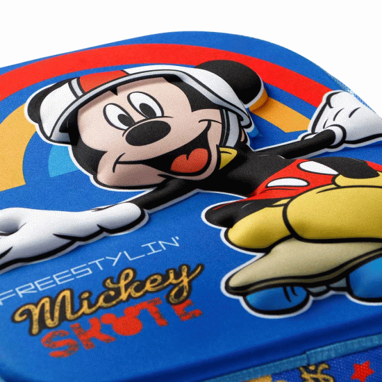Disney Mickey Mouse Freestyle Mochila 3D Pequena, Azul ( Imagem 5 de 5 ) - Preview
