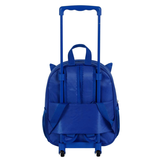 Sonic The Hedgehog - SEGA Face Mochila 3D com Rodas Pequena, Azul ( Imagem 4 de 5 ) - Preview