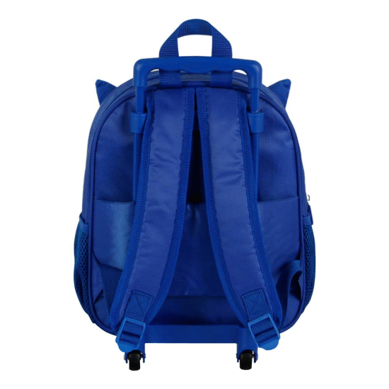 Sonic The Hedgehog - SEGA Face Mochila 3D com Rodas Pequena, Azul ( Imagem 2 de 5 ) - Preview