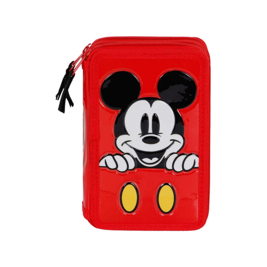 Disney Mickey Mouse Red Estojo para Lápis Completo Triplo, Vermelha ( Imagem 2 de 5 ) - Preview