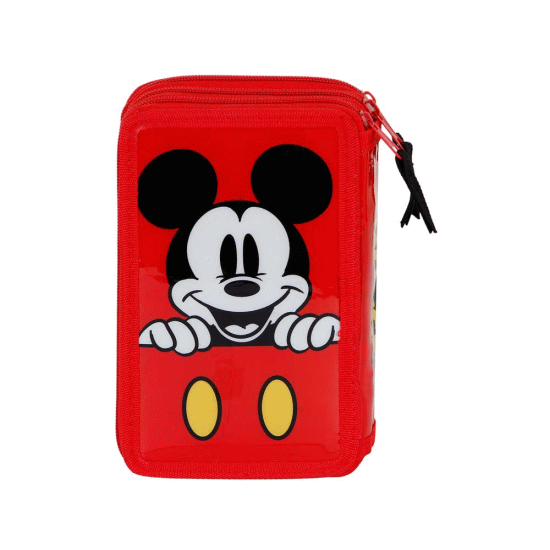 Disney Mickey Mouse Red Estojo para Lápis Completo Triplo, Vermelha ( Imagem 3 de 5 ) - Preview