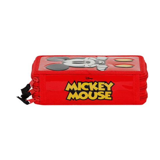 Disney Mickey Mouse Red Estojo para Lápis Completo Triplo, Vermelha ( Imagem 4 de 5 ) - Preview