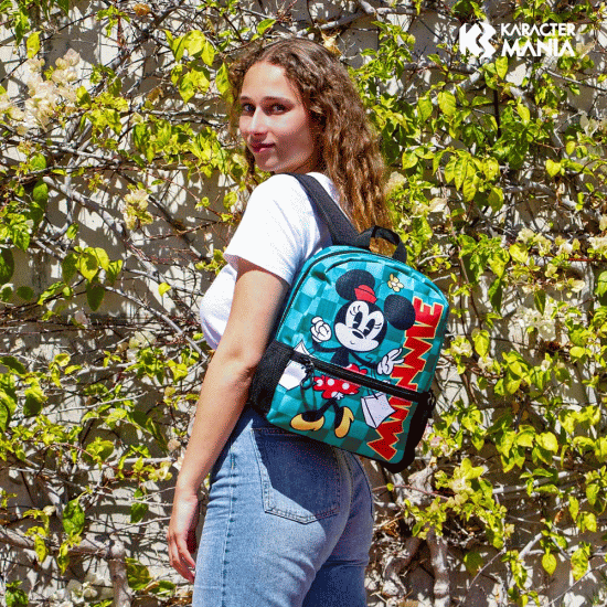 Disney Minnie Mouse Indigo Mochila Sweet, Turquesa ( Imagem 4 de 4 ) - Preview