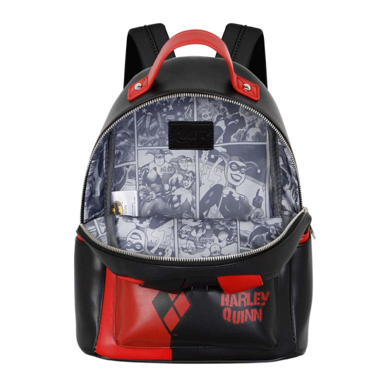 DC Comics Arlequina Jacket Mochila Heady, Preta ( Imagem 5 de 5 ) - Preview
