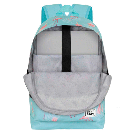 Oh My Pop Ice Flamingo Mochila HS FAN 2.2, Turquesa ( Imagem 3 de 4 ) - Preview