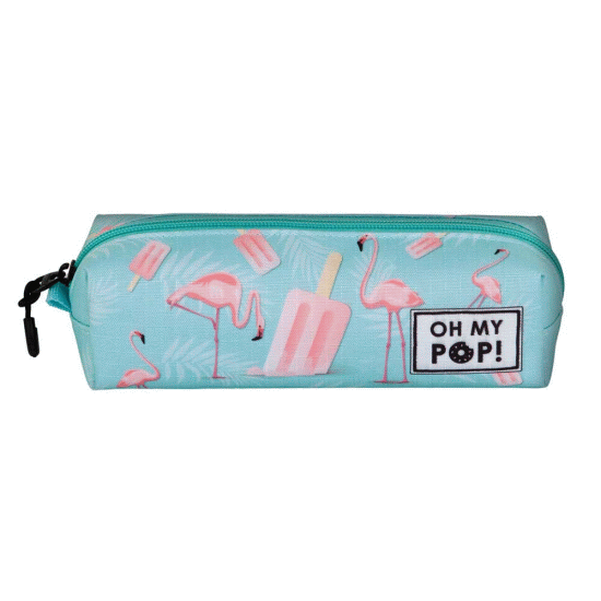 Oh My Pop Ice Flamingo Estojo Cuadrado FAN 2.2, Turquesa ( Imagem 2 de 3 ) - Preview
