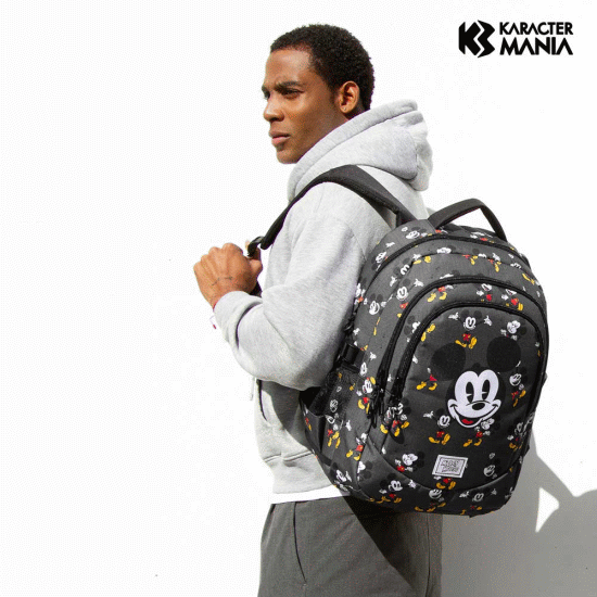Disney Mickey Mouse Looks Mochila Running PLUS, Preta ( Imagem 4 de 4 ) - Preview