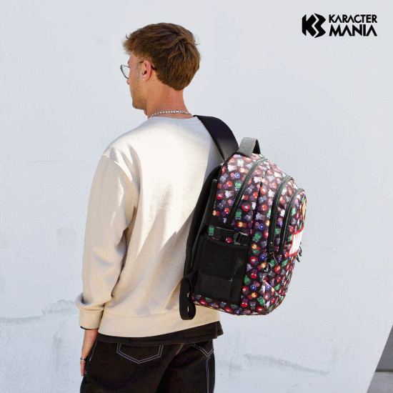 Marvel Os Vingadores Chibi Mochila Running PLUS, Preta ( Imagem 2 de 4 ) - Preview