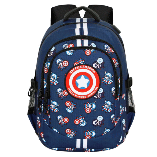 Marvel Capitão América Brave Mochila Running PLUS, Azul ( Imagem 2 de 4 ) - Preview