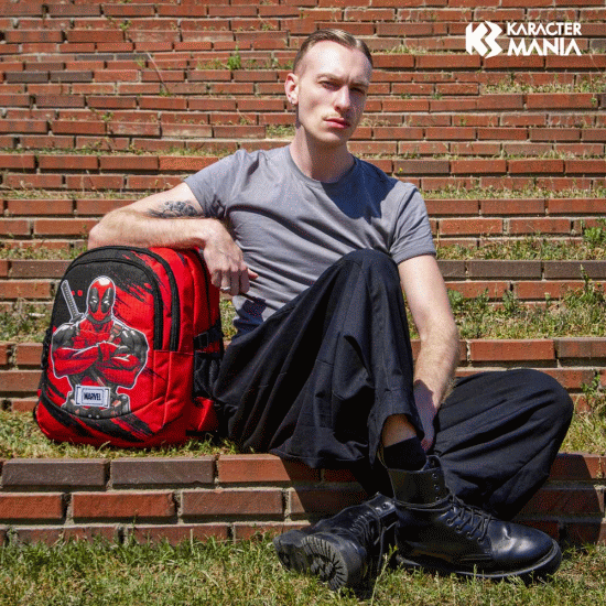 Marvel Deadpool Bad Mochila Running PLUS, Vermelha ( Imagem 4 de 4 ) - Preview