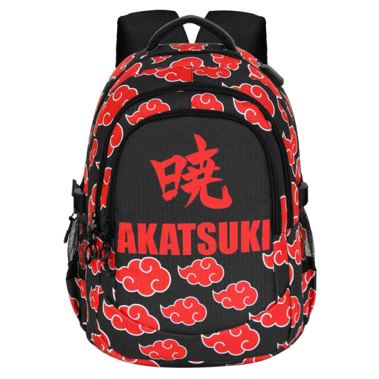 Naruto Kanji Mochila Running PLUS, Preta ( Imagem 2 de 3 ) - Preview