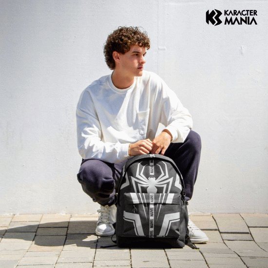 Marvel Homem-Aranha Town Mochila HS PLUS, Preta ( Imagem 2 de 5 ) - Preview