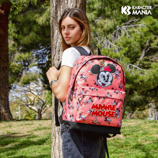 Disney Minnie Mouse Aqua Mochila HS PLUS, Rosa ( Imagem 2 de 5 ) - Preview
