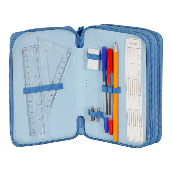 Disney Lilo & Stitch Complete Triple Pencil Case, Blue ( Imagem 2 de 5 ) - Preview