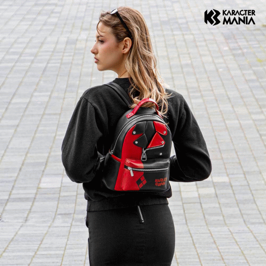 DC Comics Arlequina Jacket Mochila Heady, Preta ( Imagem 3 de 5 ) - Preview