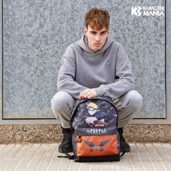 Naruto Weapons Mochila HS FAN 2.2, Preta ( Imagem 5 de 5 ) - Preview