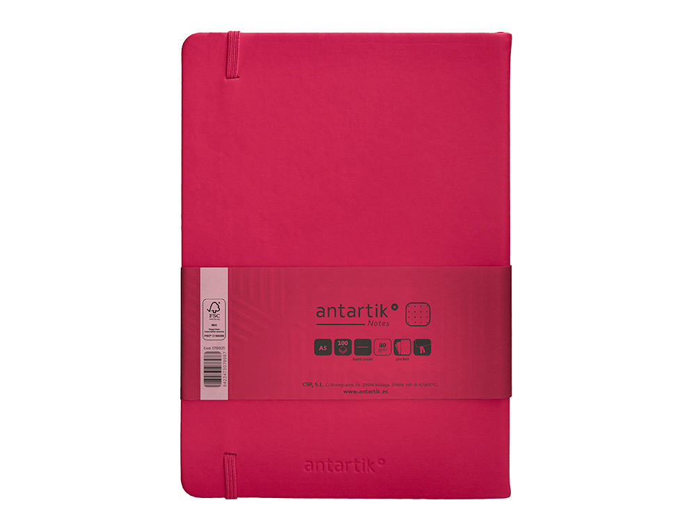 Caderno com elastico antartik capa dura a5 folhas pontos bordeaux 100 folhas 80 gr fsc ( Imagem 3 de 11 ) - Preview
