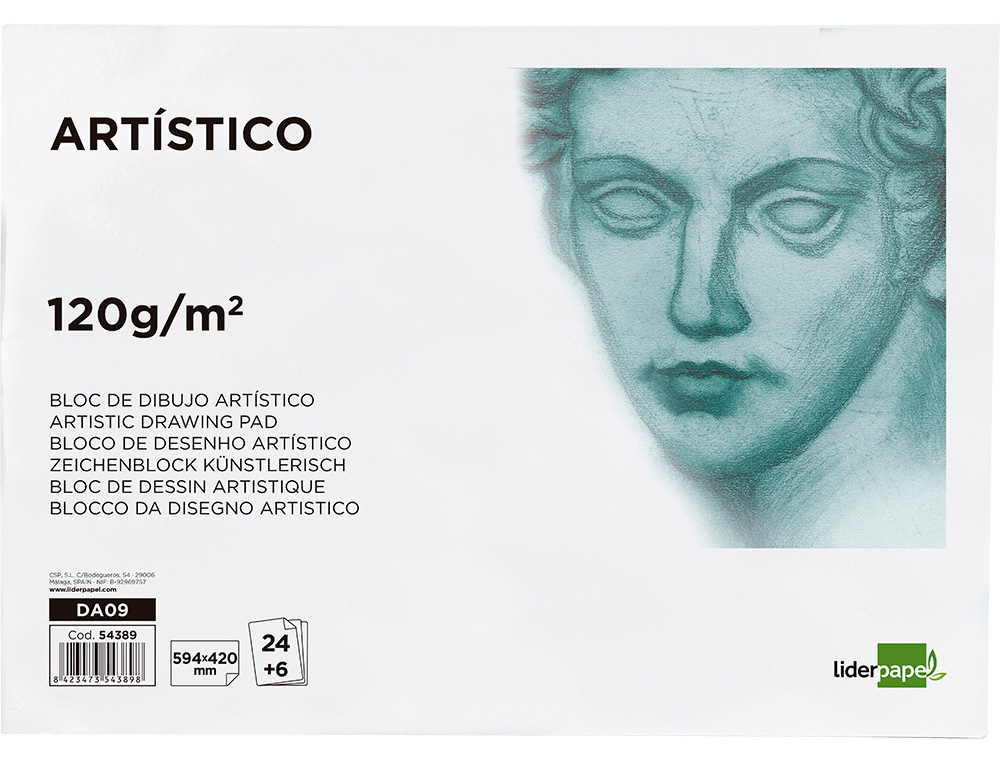Bloco de desenho liderpapel artistico colado A2 ( Imagem 2 de 14 ) - Preview