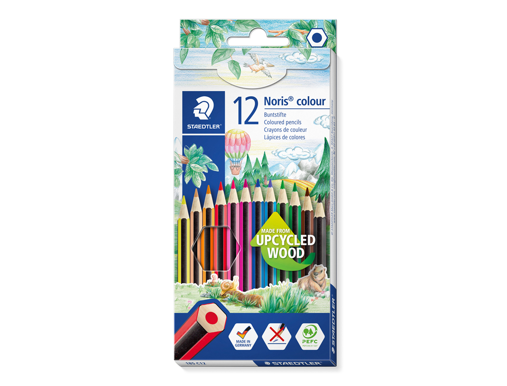 Lapis de cor staedtler noris club caixa de 12 cores slim ( Imagem 2 de 4 ) - Preview